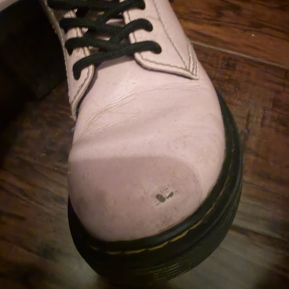 Kids Pink Doc Marten Lace-Up Boots - Picture 6 of 7